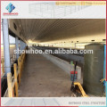 Showhoo structure en acier préfabriquée poulet poultry hangar / poultry houses